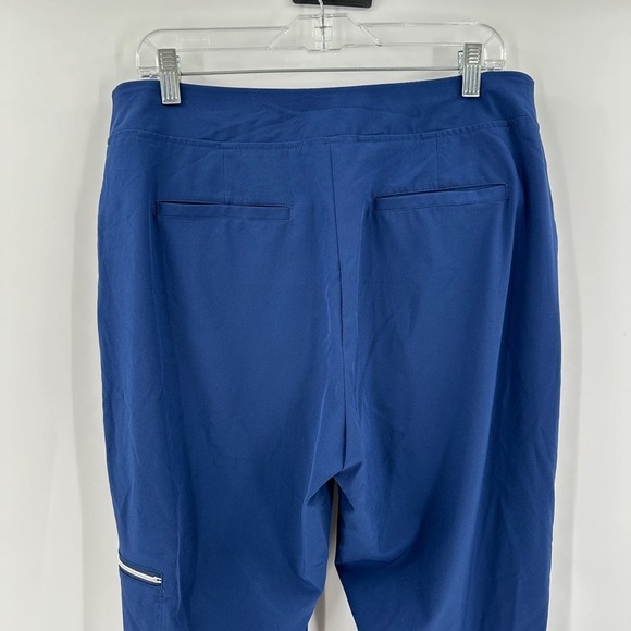 Chico's Blue Pockets Elastic Waistband Pull-On Workout Ankle Pants Size Medium - Picture 7 of 14